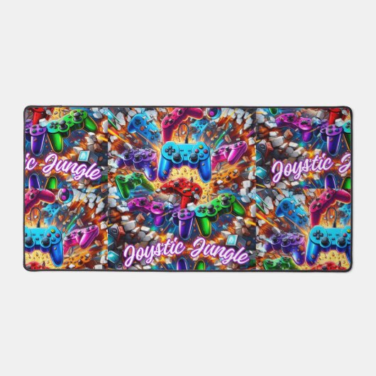 Colorful Neon Joysticks Pattern (Recto)