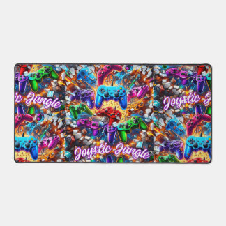 Colorful Neon Joysticks Pattern Bureaumat