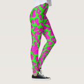 Colorful Neon Leopard Print Leggings (Rechts)
