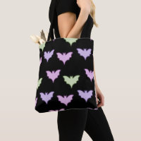 Colorful Neon Pink Paars Green Bats Halloween