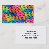 Colorful Neon Yarn Visitekaartje (Voorkant / Achterkant)