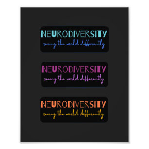Colorful Neurodiversity Foto Afdruk