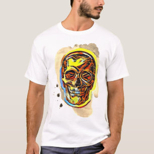 Colorful NFT like Digital Skull Tekening T-shirt