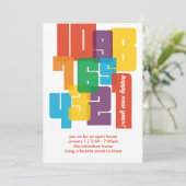 Colorful Nieuwjaar Kaart (Staand voorkant)