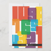 Colorful Nieuwjaar Kaart (Achterkant)