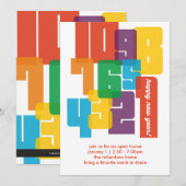 Colorful Nieuwjaar Kaart (Voorkant / Achterkant)