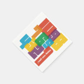 Colorful Nieuwjaar Servet (Hoek)