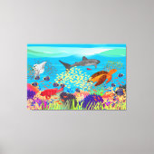 Colorful Ningaloo Reef Canvas Afdruk (Voorkant)