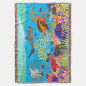 Colorful Ningaloo Reef Deken (Voorkant Verticaal)