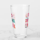 Colorful No Drama Llama Glas (Links)