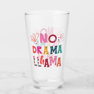 Colorful No Drama Llama Glas