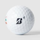 Colorful No Drama Llama Golfballen (Logo)