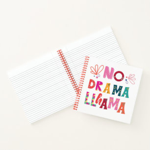 Colorful No Drama Llama Notitieboek