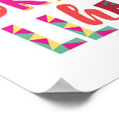 Colorful No Drama Llama Poster (Hoek)