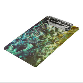 Colorful Noise Photo Abstract Electric Light Green Mini Klembord