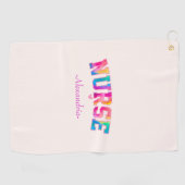 Colorful Nurse Golfhanddoek (Horizontaal)
