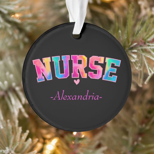 Colorful Nurse Ornament (Boom)