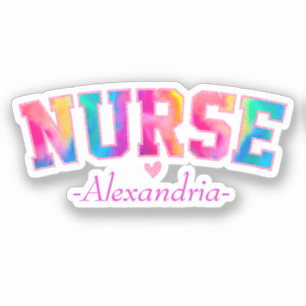 Colorful Nurse Sticker