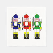 Colorful Nutcracker Soldiers Christmas Servet (Voorkant)