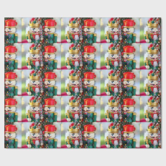 Colorful nutcrackers cadeaupapier (Vlak)