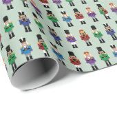 Colorful Nutcrackers Cadeaupapier (Rol Hoek)