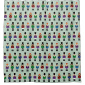 Colorful Nutcrackers Douchegordijn (Voorkant)
