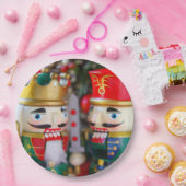 Colorful nutcrackers papieren bordje (Feest)