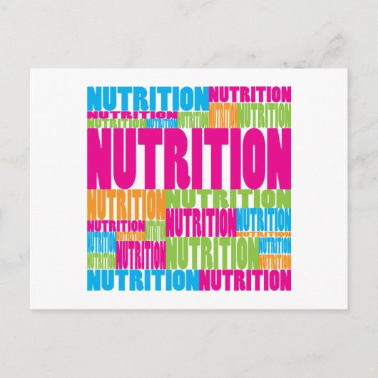 Colorful Nutrition Briefkaart (Voorkant)