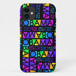 Colorful Obama 2012 iPhone 5 Hoesje-Mate 11 Hoesje
