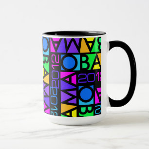 Colorful Obama 2012-mok - kies stijl en kleur Mok