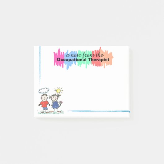 Colorful Occupational Therapist Sticky Notes (Voorkant)