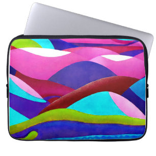 Colorful Ocean Hills Laptop Sleeve