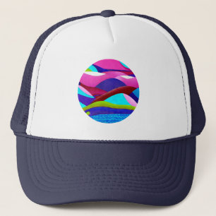 Colorful Ocean Hills Trucker Pet