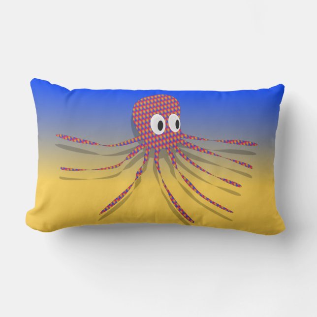 Colorful Octopus Kussen (Voorkant)