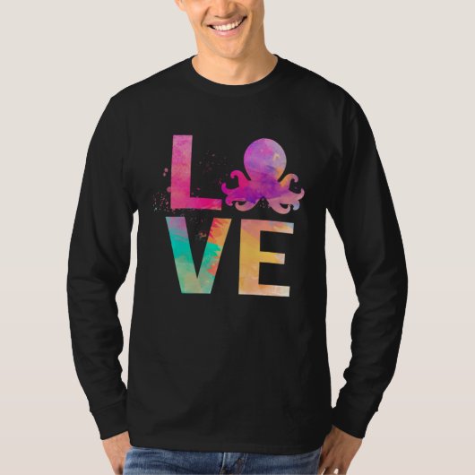 Colorful Octopus Mom Octopus T-shirt (Voorkant)