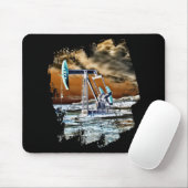 Colorful Oilfield Pumping Unit Mousepad Muismat (Met muis)
