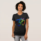 Colorful Om Yoga Symbols T-shirt (Voorkant volledig)