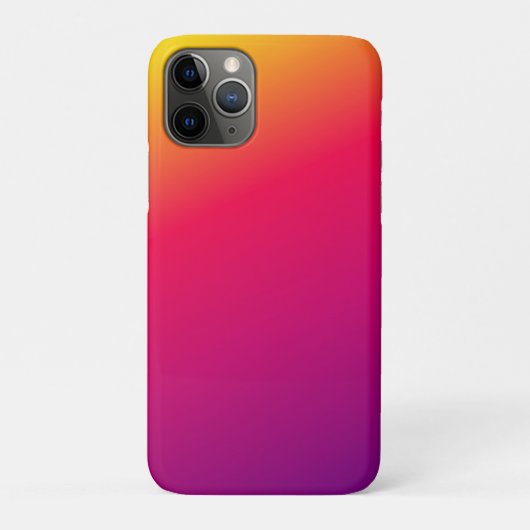 Colorful ombre gradiënt iPhone case (Achterkant)