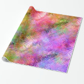 Colorful Opal Glassy Texture Cadeaupapier (Uitgerold)