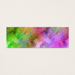 Colorful Opal Glassy Texture Mini Visitekaartjes