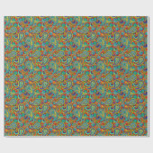 Colorful Orante Paisley Cadeaupapier (Vlak)