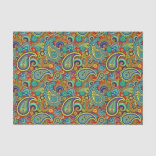 Colorful  Orante Paisley Tissuepapier