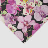 Colorful Orchid Flower Pattern Tissuepapier (Detail)
