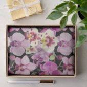 Colorful Orchid Flower Pattern Tissuepapier (Geschenk)