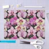 Colorful Orchid Flower Pattern Tissuepapier (Craft)