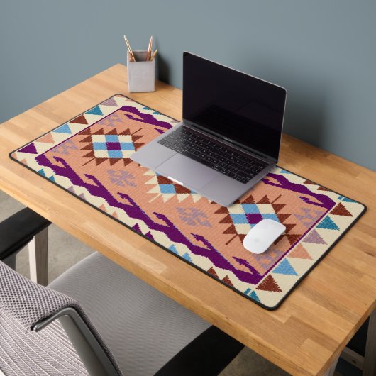 Colorful Oriental Kilim Rug Bureaumat (Kantoor 2)