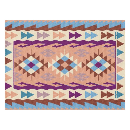 Colorful Oriental Kilim Rug Tafelkleed (Voorkant (Horizontaal))