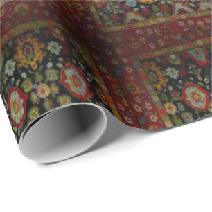 Colorful Oriental Rug look  Cadeaupapier