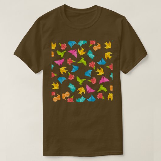 Colorful Origami Pattern T-shirt (Design voorkant)