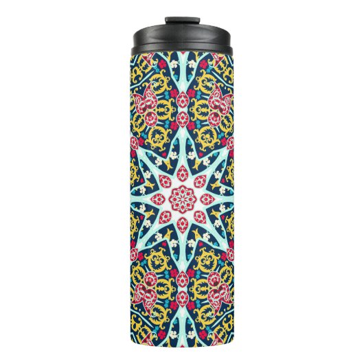 Colorful Ornamental Rosette Mandala Art Thermosbeker (Voorkant)